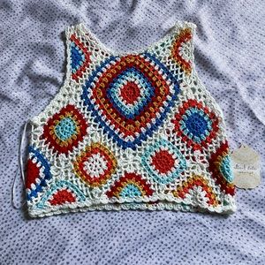 Altar’d State Colorful Woven Tank Top